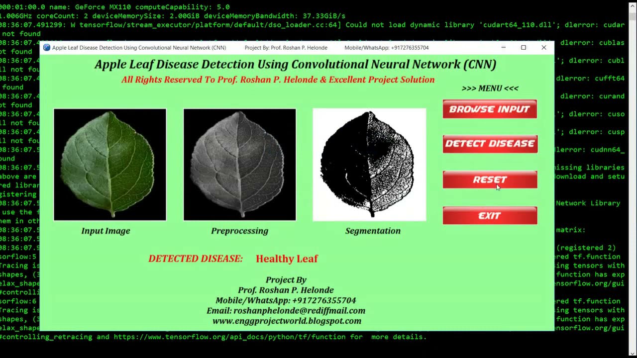 Python Code for Apple Leaf Disease Detection Using CNN | With Source Code