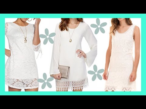VESTIDOS  BLANCOS bonitos DE MODA PARA EL VERANO, /vestidos estilo ibicenco / Fahsion Love