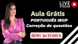 Correção de questões banca IBGP