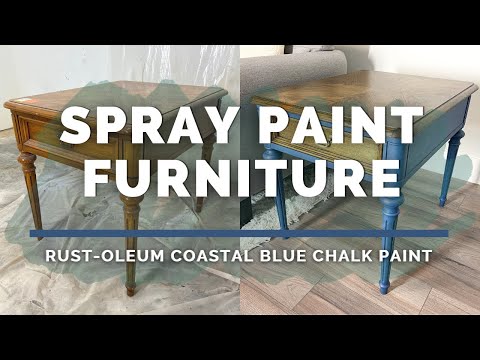How to Spray Paint Furniture with Rust-Oleum Chalked Spray Paint