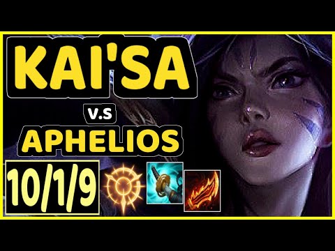 JAVAAA (KAI'SA) vs APHELIOS - 10/1/9 KDA BOTTOM ADC GAMEPLAY - EUW Ranked MASTER