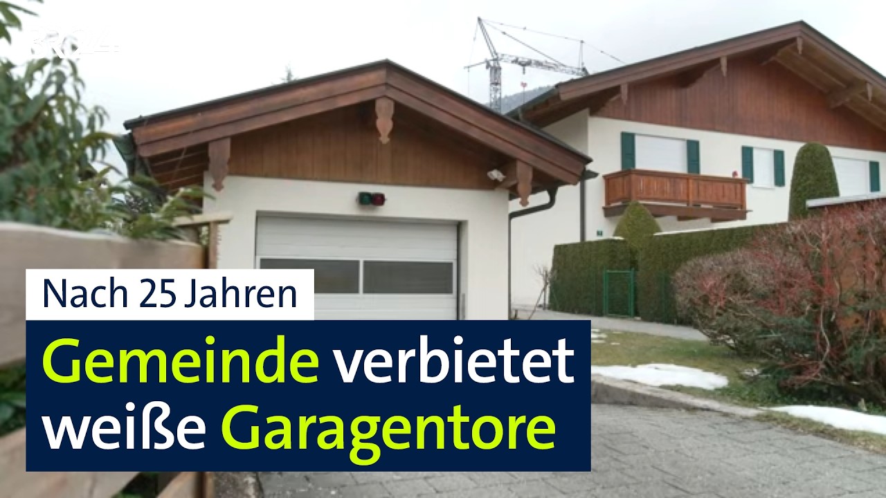 "Weiß geht nicht": Streit um Garagentor wegen Vorschrift in Gemeindesatzung | Abendschau | BR24