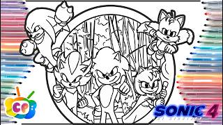 Sonic 4 All Characters / coloring Sonic characters / Sonic the Hedgehog 4 new trailer  #sonic4
