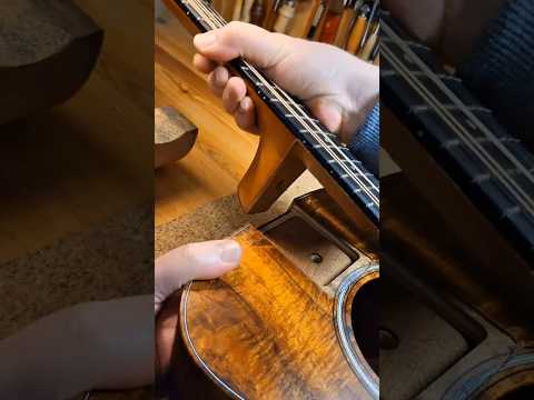 How to do a neck reset on a Taylor acoustic guitar. #luthier #guitarrepair #luthiery