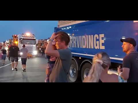 The Swedish Skåne truck show on the Ljungbyhed 2023.