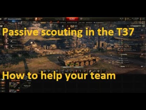 Beginners Guide: Passive Scouting and coming from 1-8 down to win  in the American T37 Light Tank
