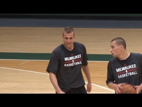 Draft Workout 2014: Ben Brust, Jake Thomas, Mike Moser and Taylor Braun.