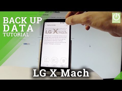 How to Back Up Data in LG X Mach - Add Backup Account
