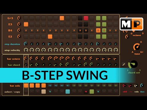 Shuffle, Swing on an Arpeggio - B-Step Sequencer UserManual Tutorial