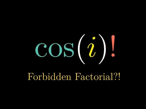 cos(i)! Looks Impossible… Until Gamma Function Fixes It