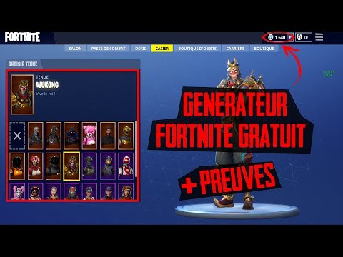Exclu Mondial Fortnite J Ai Un Generateur De V Bucks Illimite - generateur fortnite gratuit preuves