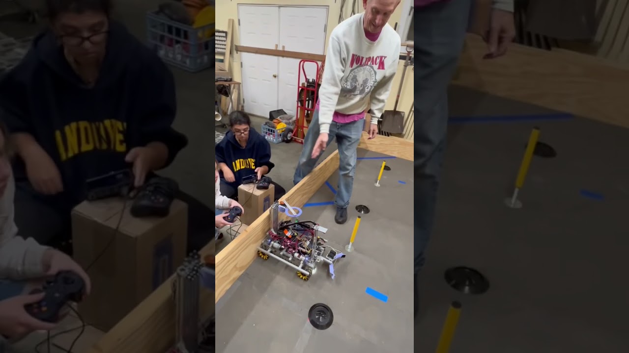More measuring distance with Plan B Robotics for our autonomous program! 😎 #first #firstrobotics