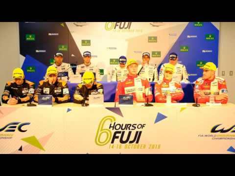 WEC - 2016 6 hours of Fuji - Class Winners press conference