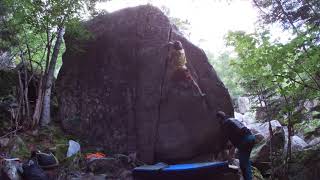 Video thumbnail of La fissura, 6c. Cavallers