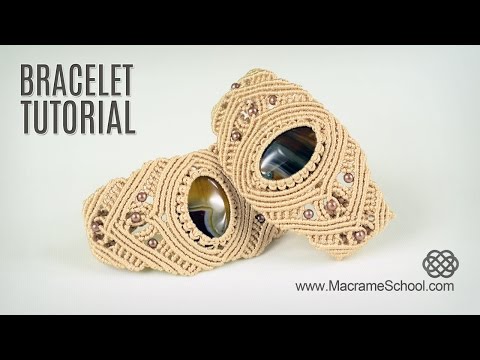 Macramé Double Wave Bracelet Beautiful Blue Danube by Strauss