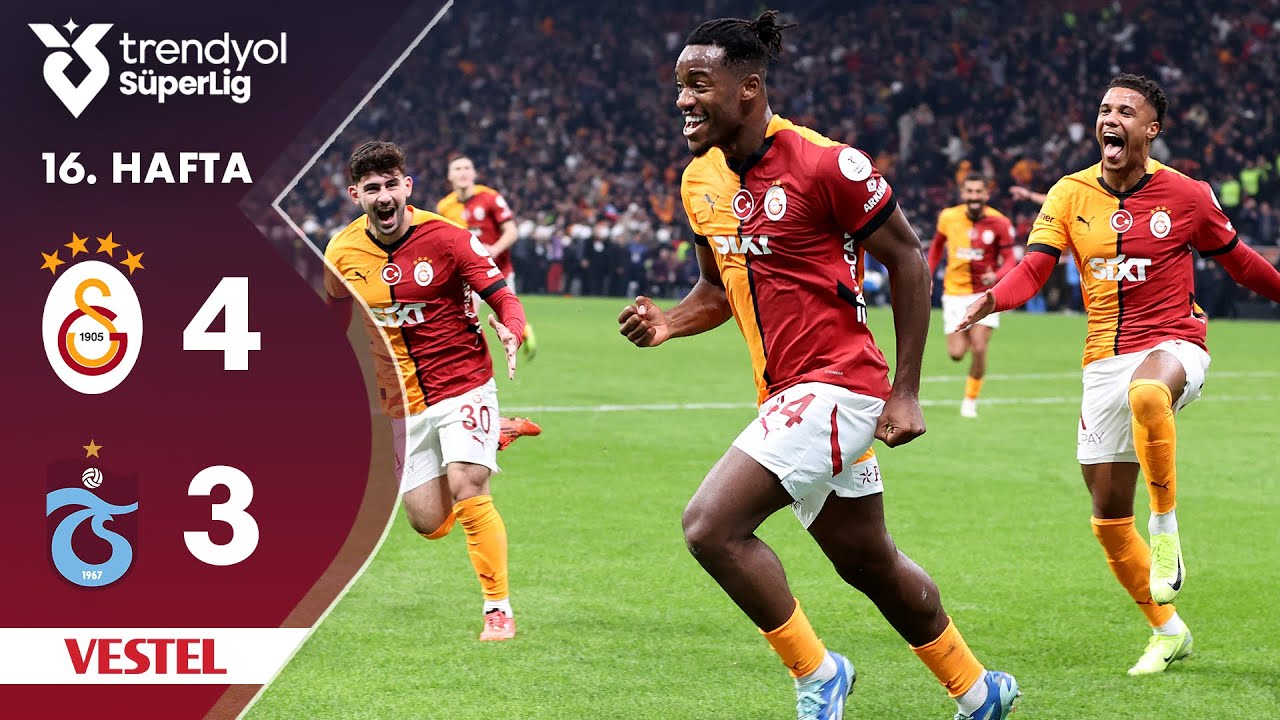 Vestel | Galatasaray (4-3) Trabzonspor - Highlights/Özet | Trendyol Süper Lig - 2024/25