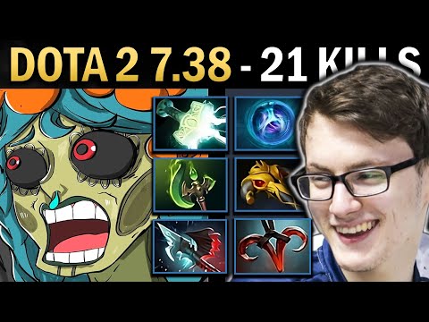 Muerta Gameplay Miracle with 21 Kills and Mjolnir - Dota 2 7.38