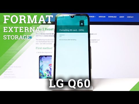 How to Erase SD Memory in LG Q60 - Format SD Card