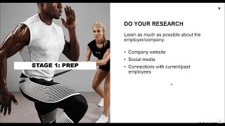Ace The Job Interview: ACSM and Equinox