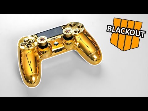 The "Gold Bullet" PS4 Controller Unboxing + Black Ops 4 Blackout #1 Victory Solo Gameplay
