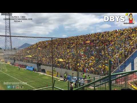 "Delfín 0-1 BSC | Fecha 4 - 1era Etapa 2018 | Aliento de la Hinchada.." Barra: Sur Oscura • Club: Barcelona Sporting Club