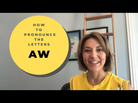 How to Pronounce the letters AW in awesome, awning, awake, aware - English Pronunciation Lesson