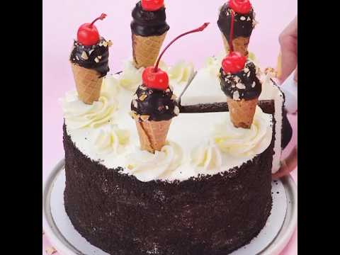 delicious chocolate resberry con cake#shots