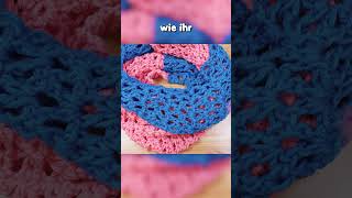 Loop Schal mit 2 Mustern #shorts #tollewolle #anleitung