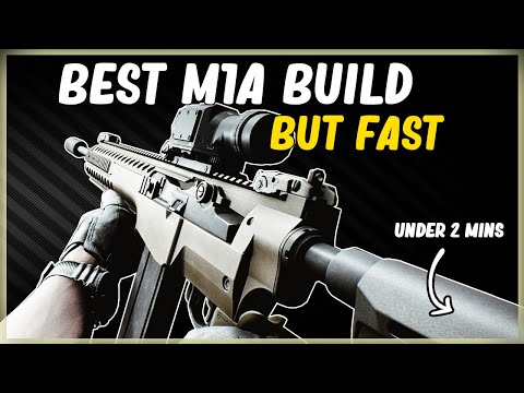 BEST M1A M61 M62 BUILD BUT FAST LOW RECOIL HIGH ERGO GUN BUILD EFT ESCAPE FROM TARKOV UNDER 2 MINS