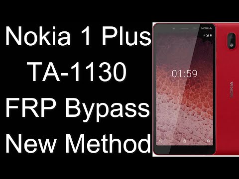 Nokia 1 Plus FRP Bypass Method Nokia TA-1130 Gmail Google Account Remove