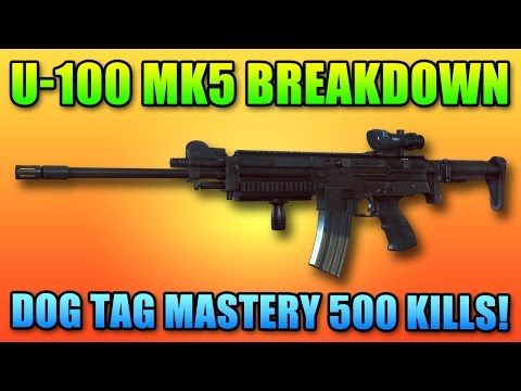 Battlefield 4 U-100 Review & Master Dog Tag | BF4 LMG Gameplay