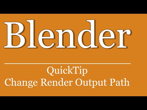 QuickTip #170 - Blender Python Scripting Tutorial - Change Render Outputpath