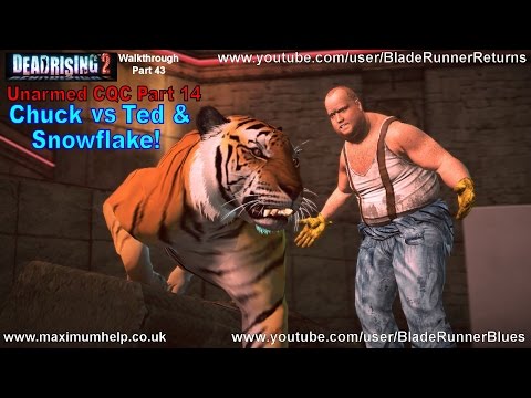 Unarmed CQC Pt 14 Chuck vs Ted + Easy Trick to beat Snowflake! Dead Rising 2 Walkthrough PC 1080p HD