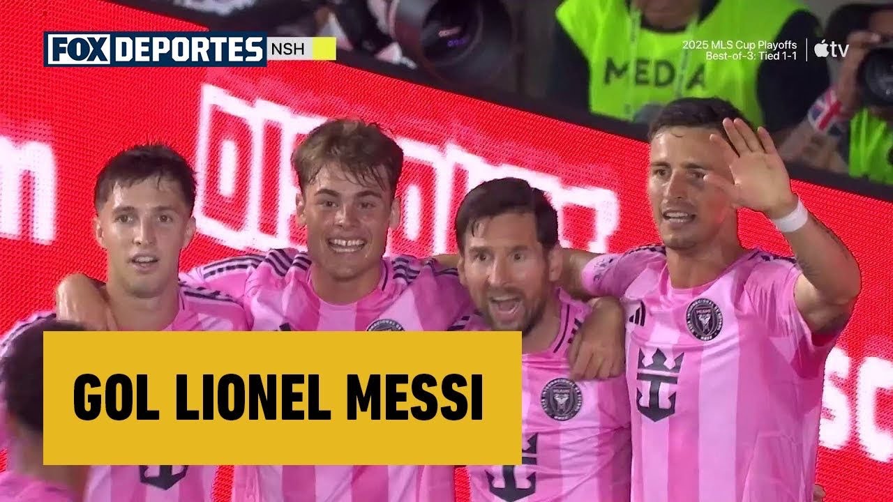 🎩✨ GOL Lionel Messi | Inter Miami 1-0 Nashville SC | JUEGO 3 | 2025 MLS Playoffs