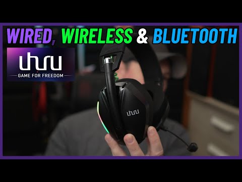 UHURU Dual Wireless Gaming Headset with Microphone - Review and Demo