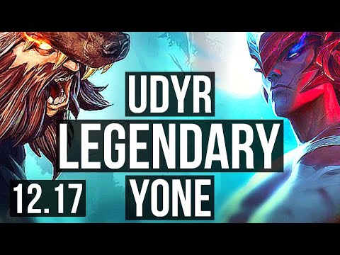 UDYR vs YONE (MID) | 71% winrate, 12/3/11, Legendary | EUW Master | 12.17