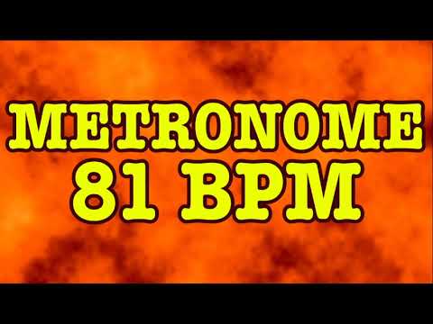 81 BPM Metronome - 10 Minute Metronome - 81BPM Click Track - 10 Minute Timer - Metrónomo 81
