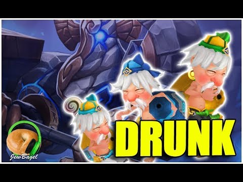 SUMMONERS WAR : Triple Drunken Masters Vs Leos Hard (Labyrinth)