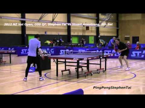 2012 NZ Vet Open, Men's O50 QF, Stephen Tai vs Stuart Armstrong, 5th Set