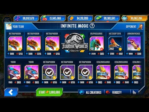 METRIAPHODON vs DINOSAURS Battle VIP - JURASSIC WORLD THE GAME