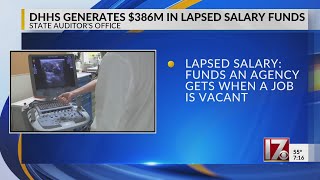North Carolina state auditor finds NCDHHS generated $386 million in lapsed salary funds