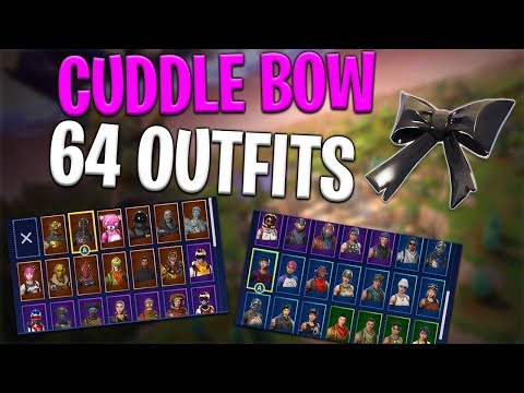 Cuddle Bow Back Bling On 64 Outfits Cuddle Team Leader Fortnite - 