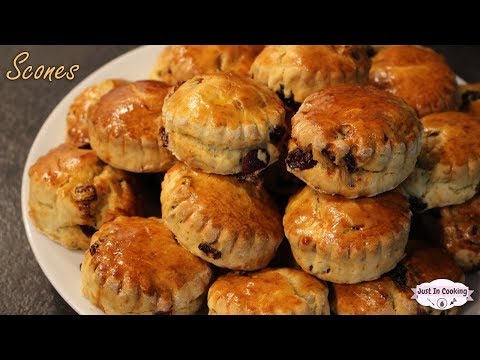 Recette des Scones aux Raisins secs et Cranberries