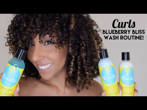 CURLS Blueberry Bliss Review & Wash Routine! |...