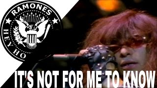 RAMONES - It&#39;s Not For Me To know (SUBTITULADA)