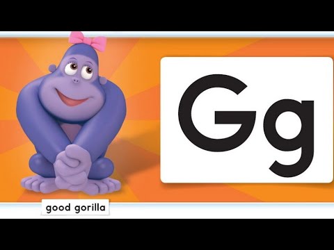 Oxford Phonics World student book level 1 - the alphabet - disc 1 - unit 3 - Letter G - gorilla girl