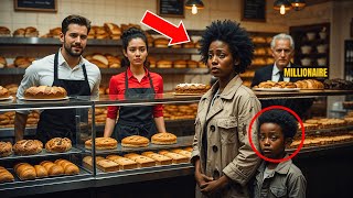 “ANY EXPIRED PASTRY FOR MY SON?” — ASKED THE HOMELESS BLACK MOM… AND THE MILLIONAIRE SAW IT ALL!