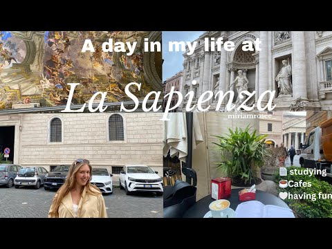 A day in my life studying at the University of Rome (La Sapienza) - I love Rome