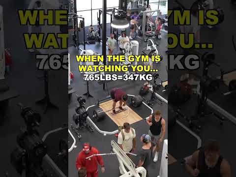When The Whole Gym Watches You Lift…????