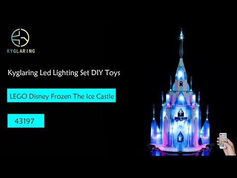 Kyglaring Led Lighting Set DIY Toys for LEGO Disney Frozen 43197 The Ice Castle(RC Version)